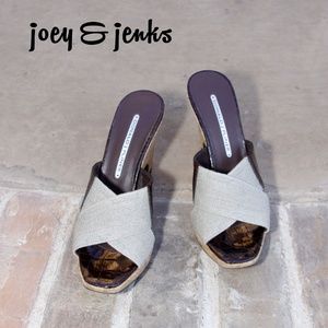 Donald J. Pliner Natural Sandals Cork Heels 6.5